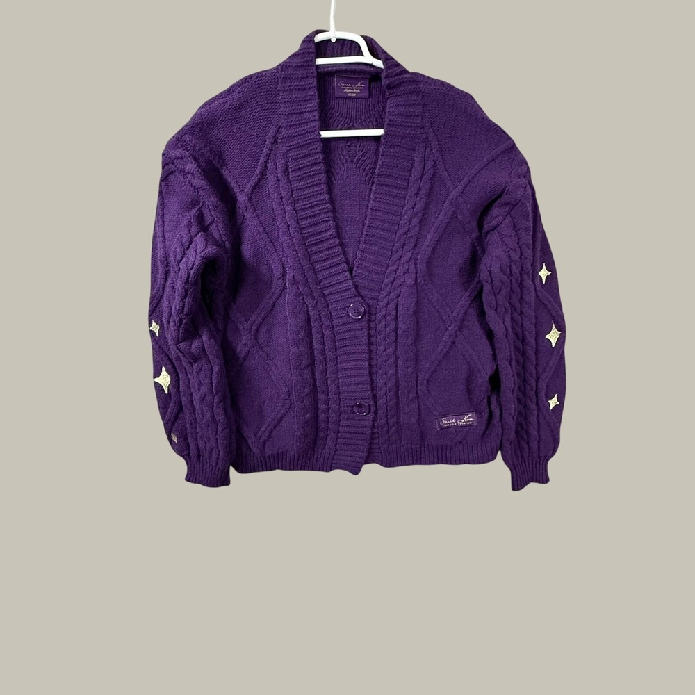 Taylor Swift Speak Now Taylors Version Purple Cardigan Stars XS/SM